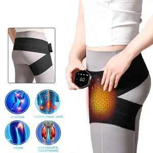 1PCS  Cordless Hip Heating Pad for Hip/Sciatica Pain Relief,with 5-Level Heating & 3 Vibration Massage800mAh Rechargeable Battery Heating Pad for Hip,Heated Wrap for Lower Back, Buttocks,Auto Shut Off