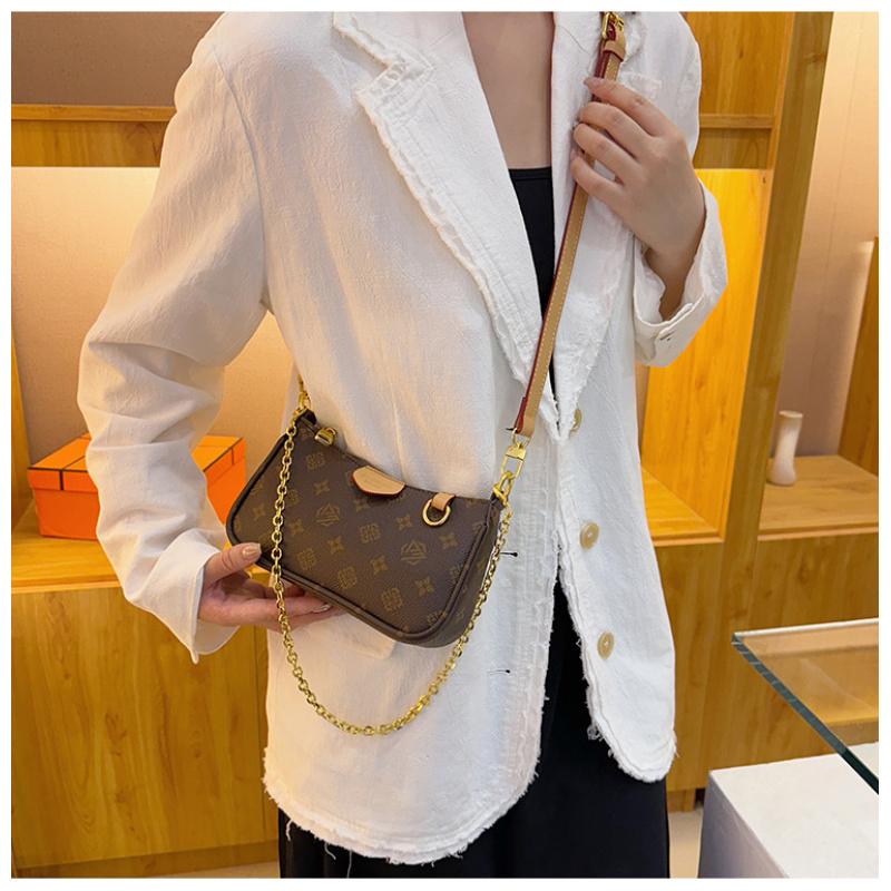 Women's Fashion Bag Women's Vintage Print Chain Small Square Bag Women's Shoulder Bag Crossbody Bag Women's Crossbody Bag Daily Bag Leather Satchel