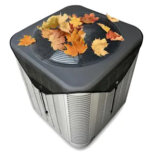 Outdoor Air Conditioner Mesh Cover, Breathable Top Cover, Net Panel, 4 Elastic Straps, Prevents Rust, Blocks Debris, Sunshade