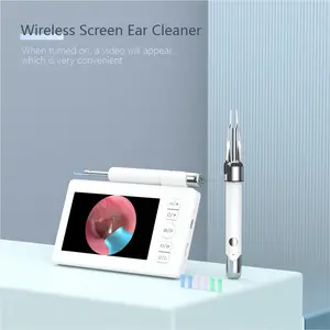 Digital Ear Mirror Smart Ear Cleaning Kit, Wireless Display, HD Camera, 6 LED Lights, Nasal, Throat, Dental, Skin Check, Video Recording