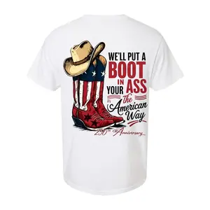 We'l Put A Boot In Your Ass Flag 250th Anniversary Flags T Shirt, 4th Of July Tee,250th Anniversary America Shirt,Patriotic Tee,Unisex Casual Graphic T-Shirts