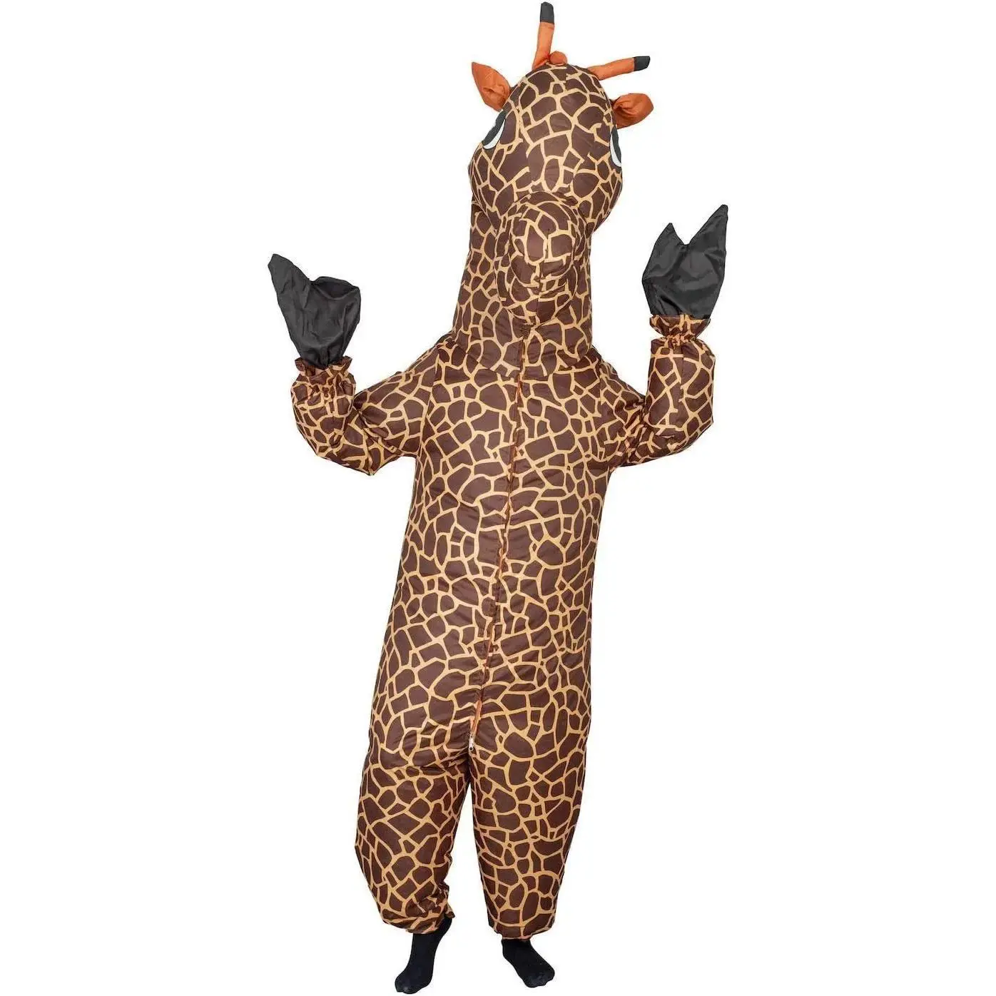 Adult Unisex Giraffe Inflatable Suit Halloween Cosplay Costume Halloween Party Carnival Apparel Jumpsuit