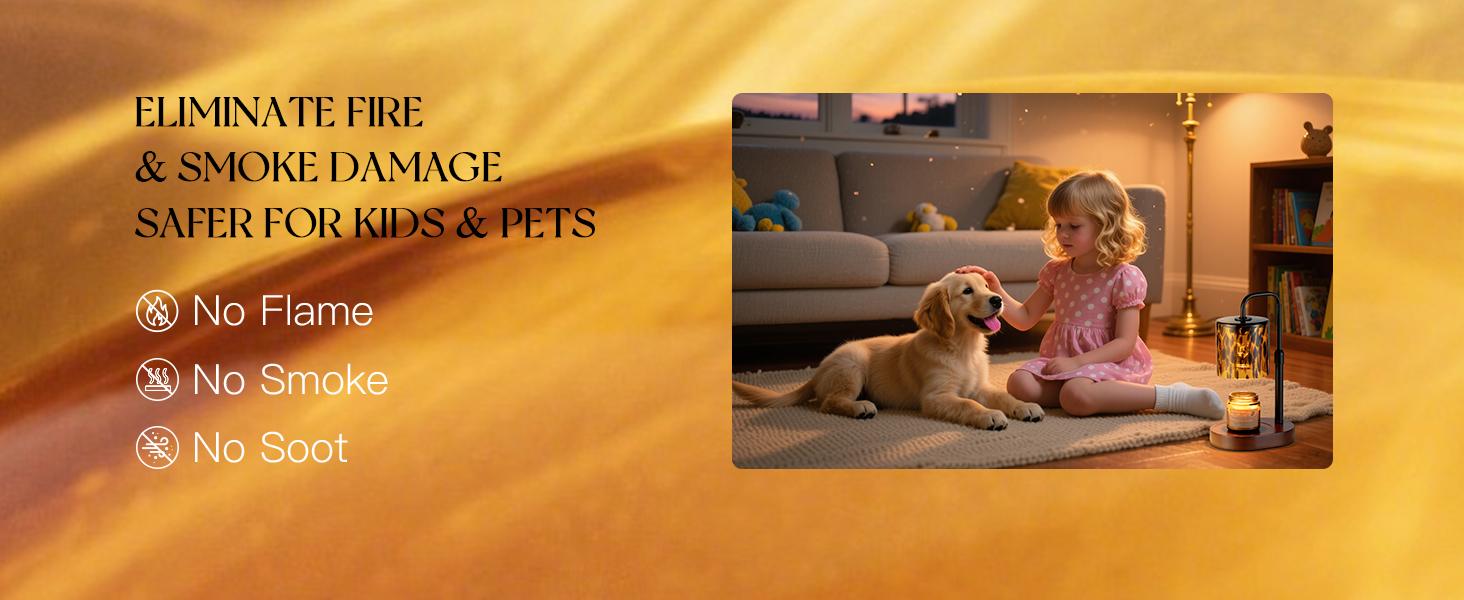 Tortoise Shell Home Decor: Black Candle Warmer Lamp with Timer Vintage Leopard Lamp with 2 Bulbs Height Adjustable Candle Warmer Dimmable Christmas Gift for Women