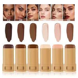 O'CHEAL Cream Foundation Stick Buildable Coverage Oil Control Hide Pores Flawless Makeup,Full Coverage Foundation Stick Hydrating Smooth No Caking Long Wear Concealer Stick