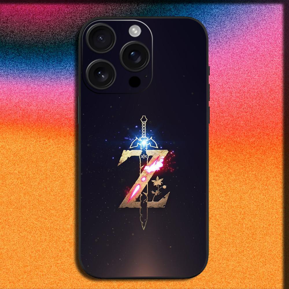 Game The Legend of Z-Zelda Phone Case for iPhone 17 16 15 14 13 12 11 Pro XS Max XR Plus SE Mini Soft Black Cover - Premium Trending