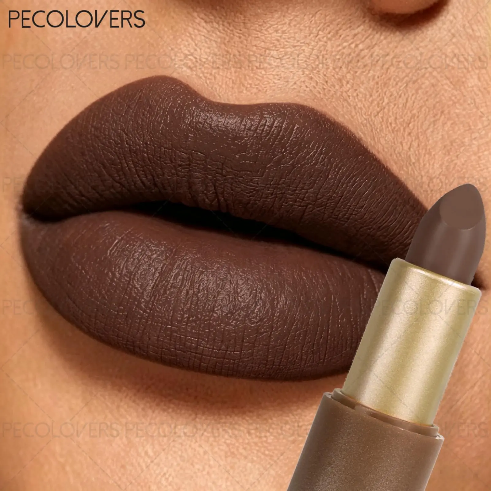 1PC 24 Hour Lipstick , Lipstick for Women, Lasting Lipstick, Natural Brown, Colorfast, Lasting Colors Makeup, Lipstick Matte, Lipstick and Lip Gloss, Lipsticks Waterproof Long Lasting