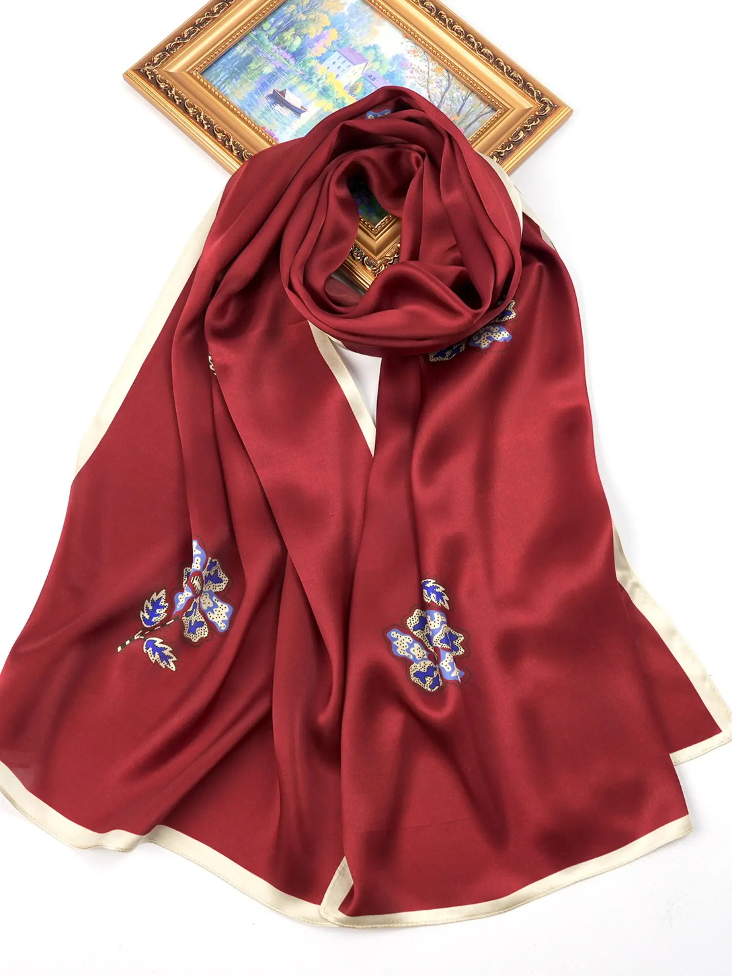 Elegant Silk Scarf for Women, 100% Mulberry Silk, Soft and Breathable, Ideal for All Occasions, Perfect Mother's Day Gift
