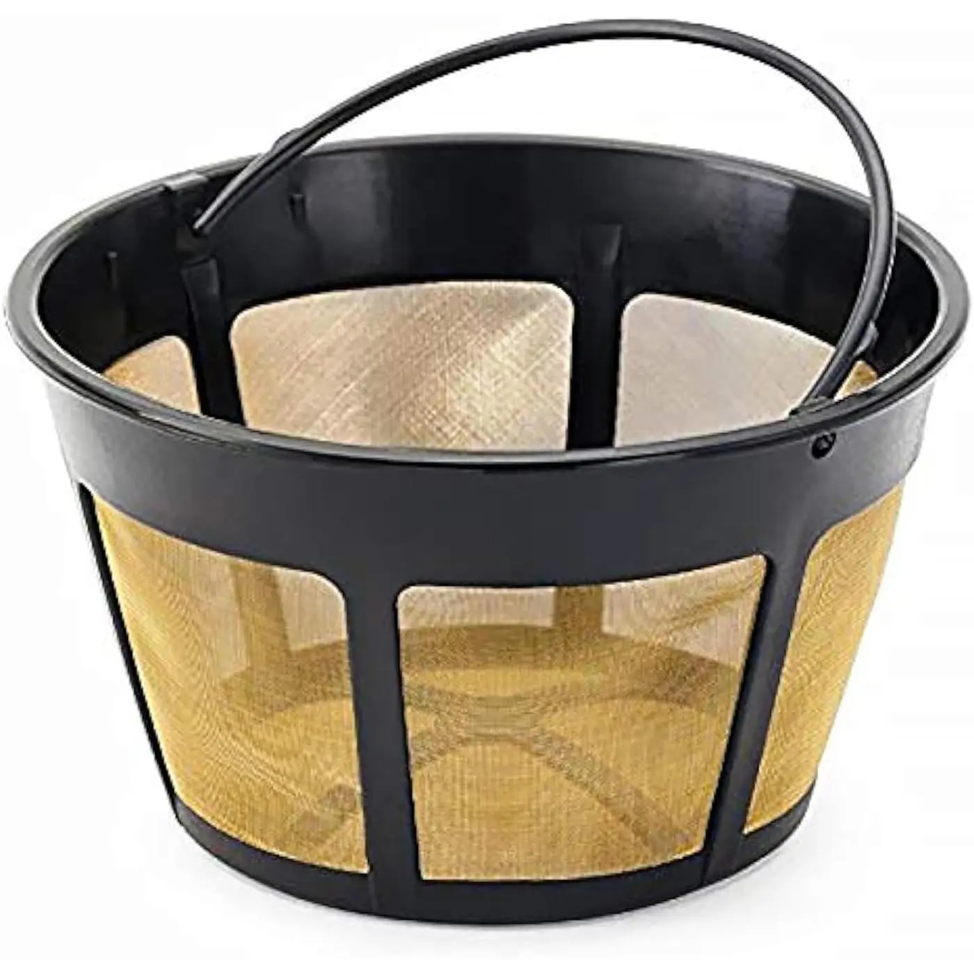12-14cup Basket Permanent Coffee Filter Replacement for Filter Coffeemaker, Screen Bottom with Large Brew Section | Compatible for Kitchenaid & Many Coffeemakers