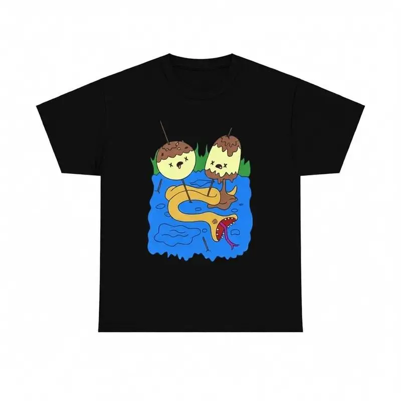 Men's Adventure Time Marceline Graphic Print Pure Cotton Short-Sleeve T-Shirt - Relaxed Fit, Cute, Chic, Heavy Fabric, Classic Casual Round Neck Streetwear Top, Year-Round Wear
