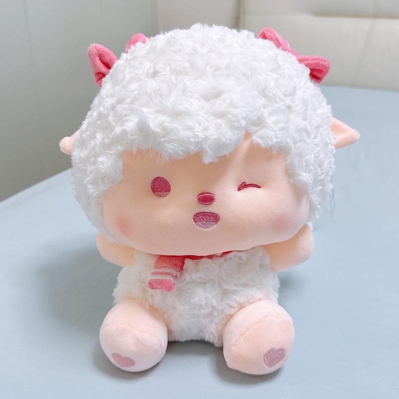 Hug Series Warm Sheep Dolls, Boiling Sheep Plush Toys, Beautiful Sheep Dolls, Little Gray Toys