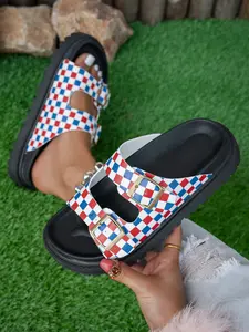 2026 model, black and white, various colors, distressed design with adjustable buckle straps and removable platform soles. Perfect for everyday wear, American street style, casual slippers, soft-soled comfort sandals for vacation, internet celebrity favor