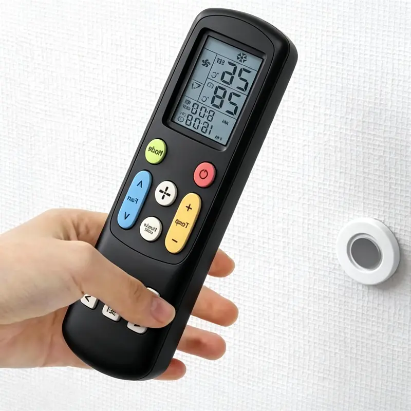 8/16 Piece Magnetic Remote Holder, No Drilling, Invisible Adhesive Wall Mount, Durable Plastic, Universal TV Remote Organizer