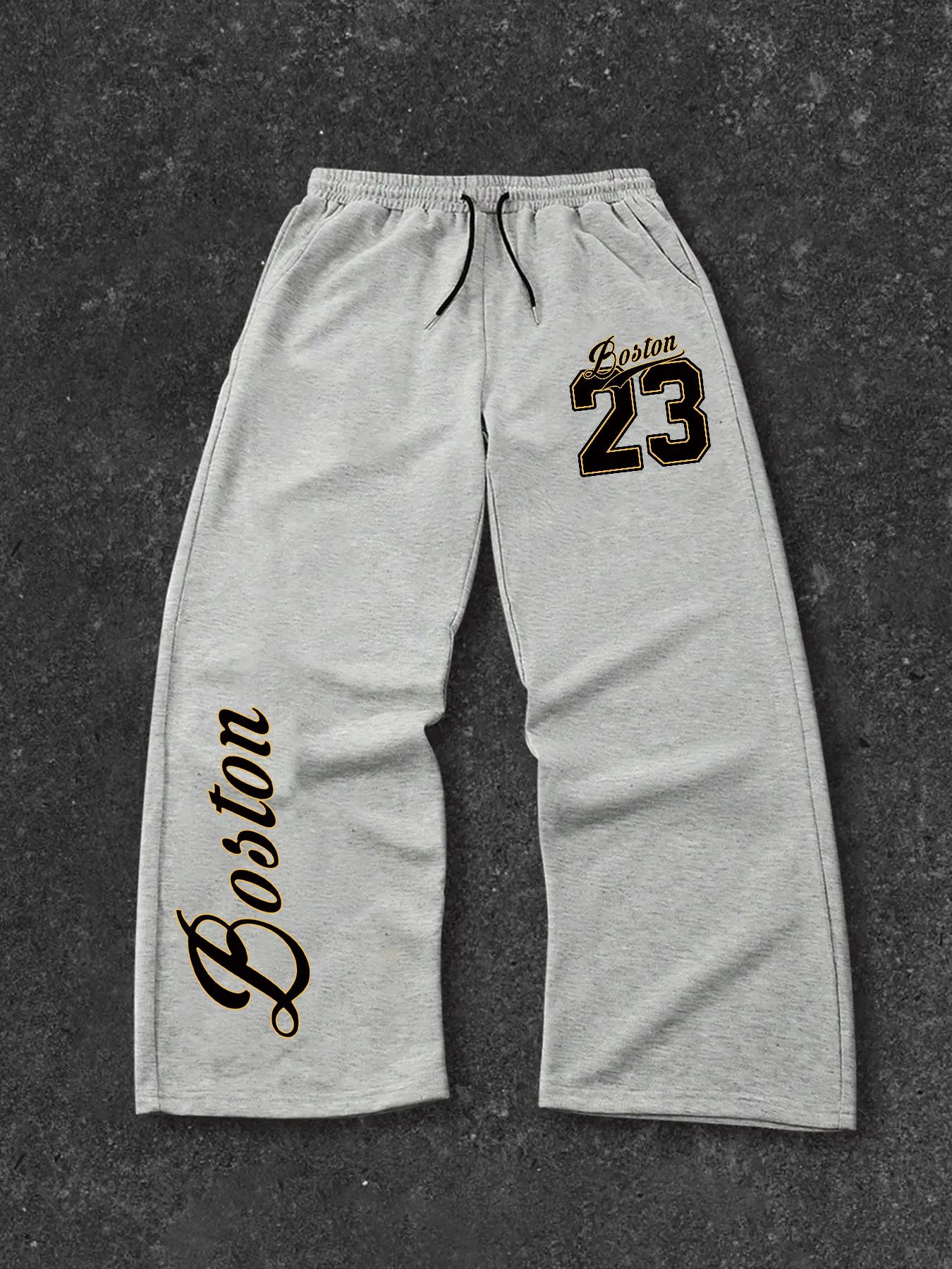 Men's Casual Fitted Sports Pants, casual sports trousers, Street Style Joggers, Fashion Essential for All Seasons, Moderate Fabric Thickness