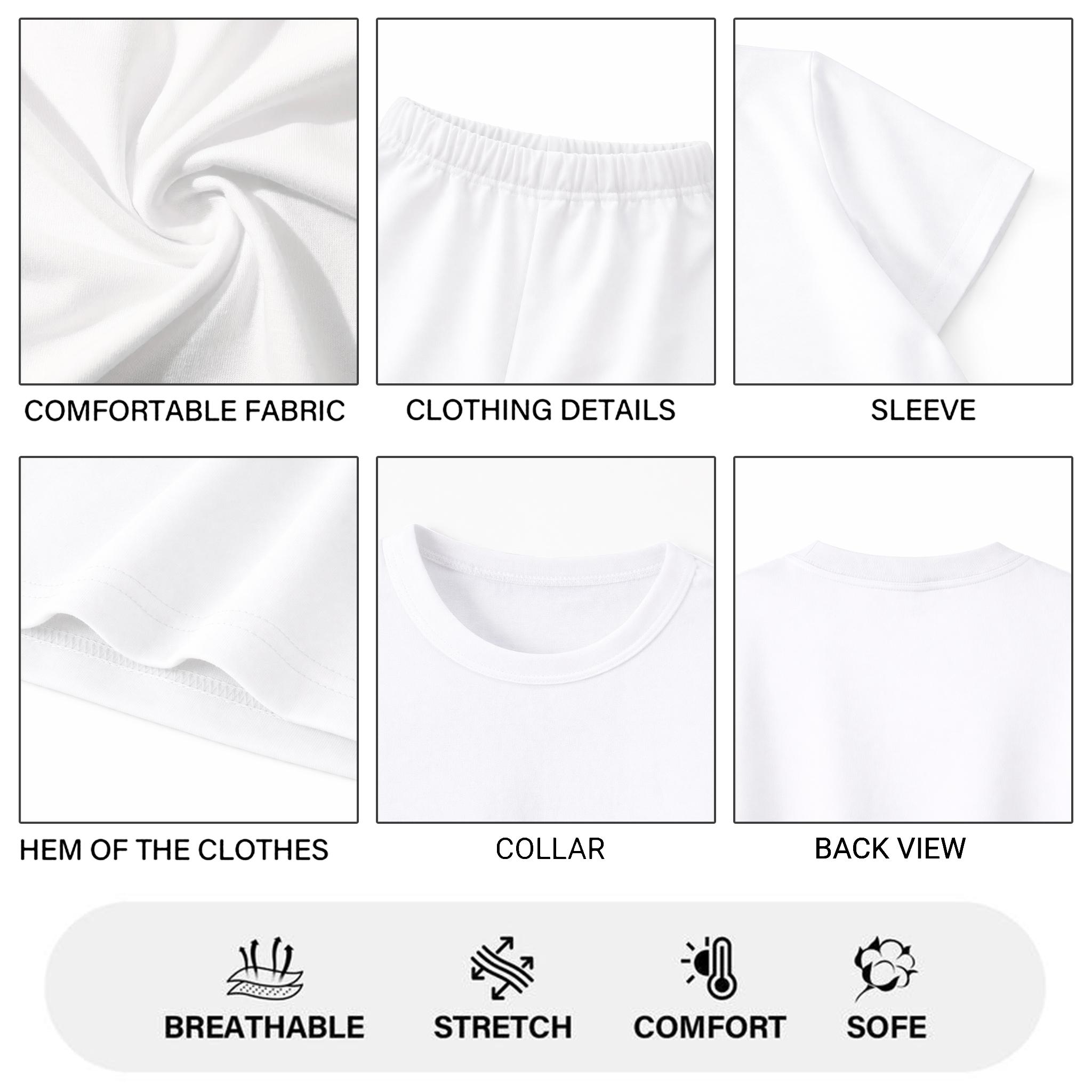 Girls' Pink Short-Sleeved T-Shirt And Shorts Set With Butterfly Print, Casual Children's Summer Clothing, Comfortable Round-Neck Outfit, Suitable For Everyday Wear And Outdoor Activities.