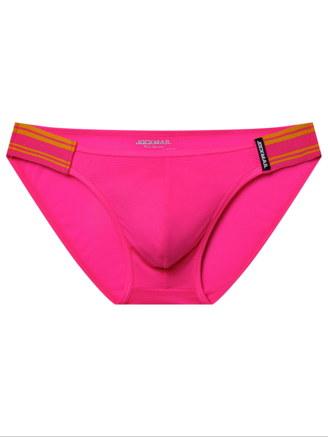 Men's Sexy Striped Print Low Waist Brief, Casual Party Breathable Comfortable Underwear for All Seasons, Men's Underwear for Daily Wear, Comfy Fabric