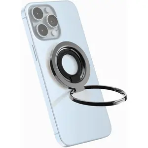 [ Ring] 2025 Unrivaled Stability for MagSafe Phone Grip,  Phone Ring Holder, Compatible with MagSafe Kickstand  for  16 15 14 13 12 Pro Max Plus&Android (Gray)