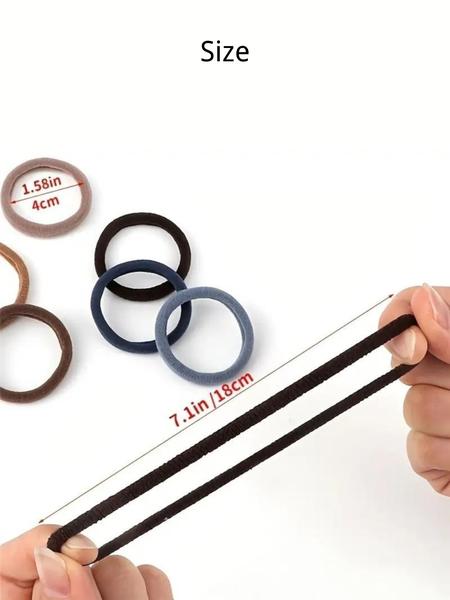 Buy 20 Get 30 Free Seamless Elastic Hair Ties Set, Hair Rubber Bands, Scrunchies, Durable Non-Damaging for Women Men Kids, Ideal for Sports Commuting Multiple Hairstyles