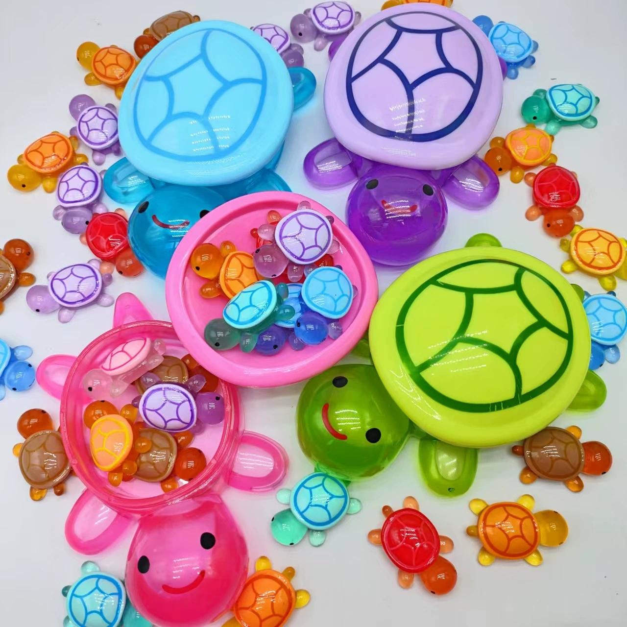 30pcs/16pcs Toddler-Safe Mini Resin Turtle Figurine Set, Night Light Feature, Non-Electric, Featherless Design, Party Favors & Decorations, Home Decor Ornament