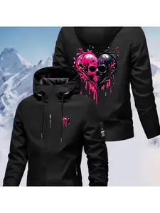 Outdoor Essential Functional Windproof Waterproof Hardshell Jacket, All Season Loose Fit Casual Coat, Three Colors Available