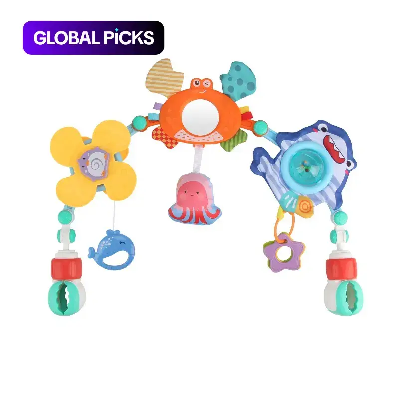 Baby Stroller Hanging Toy, 1 Set Multifunction Interactive Sensory Toy for Early Learning and Baby Entertainment #GLOBAL PICKS