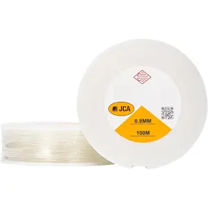 Genuine  TPU Cord -Clear 0.8mm in Diameter, 100m (328 ft) Easy to Knot,  & Stretchy String for Making Beaded