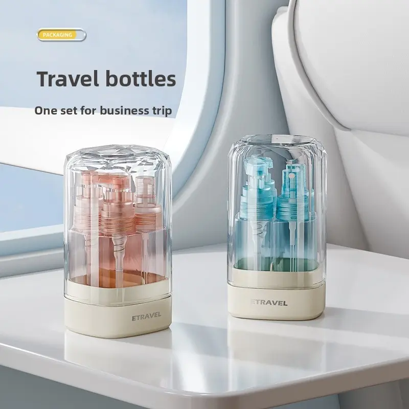 Travel refill bottles, portable press-type lotion and toner storage bottles, mouthwash cups, spray bottles, small sample empty bottles, Refillable Spray Containers