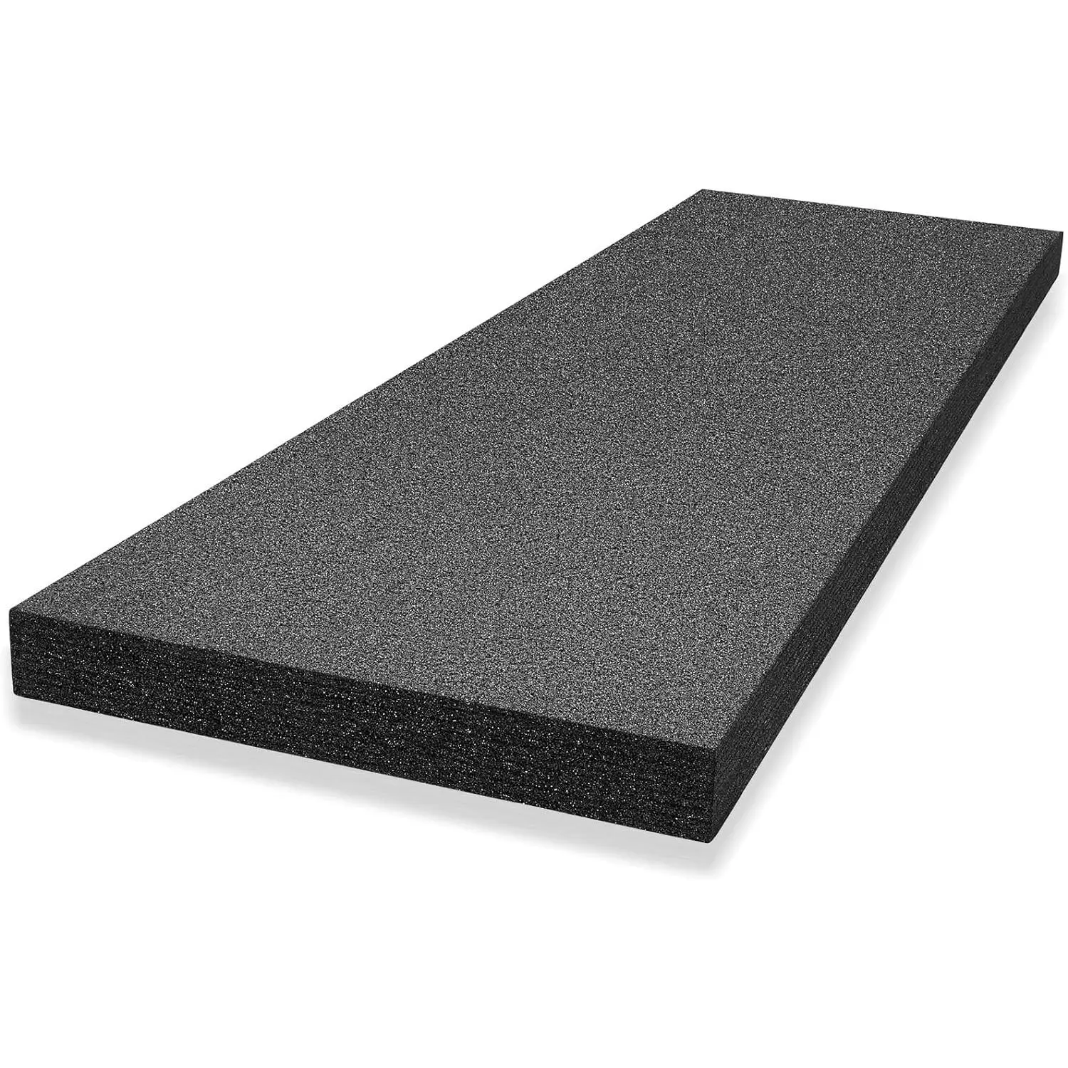 Customizable Polyethylene Foam Sheet 54 x 16 x 2 Inch Black Foam Insert Pad Cushion for Gun Packing Case, Crafts, Transport, Toolbox Storage, Organization, DIY Projects (1 Piece)