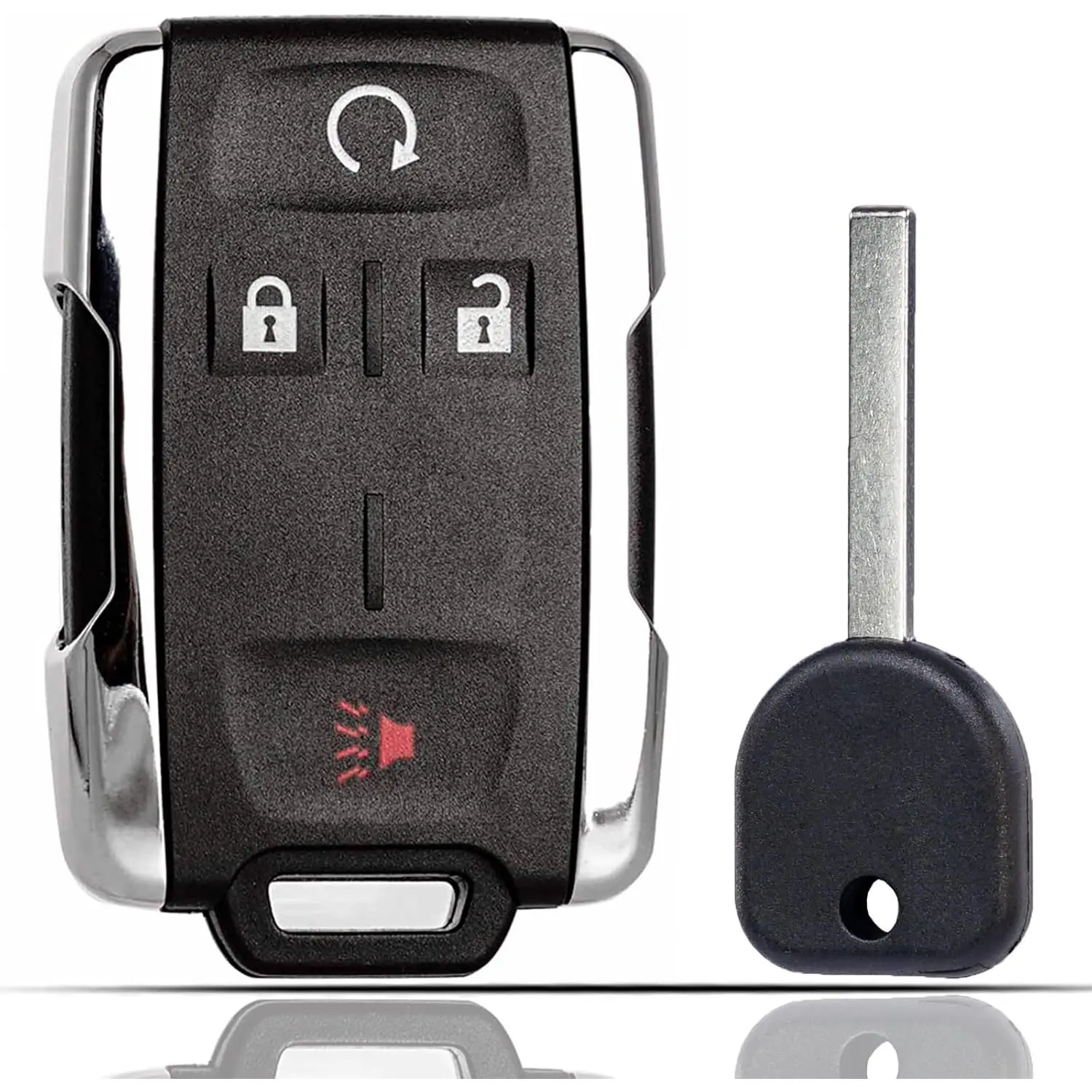 Key Fob Remote Replacement Fits for Chevy Silverado 1500 2500 3500 Colorado GMC Sierra Canyon 2014-2022 FCC ID: M3N-32337100 with Uncut Chevrolet GMC Transponder Ignition Key 46 Chip 315MHzGift.