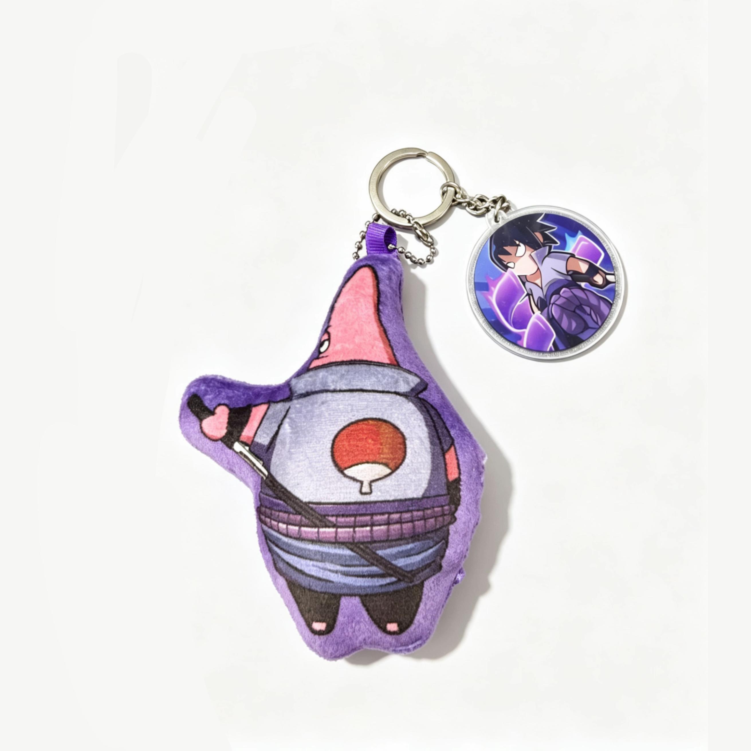 Naruto sound keychain plush stuffed doll DIY keychain toy gift pendant accessory for friends