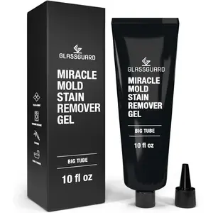 Miracle Mold Stain Remover Stain Gel – Heavy Duty Cleaning Gel for Grouts, Ceramic, Glass, Silicone, Caulk & More – Washing Machine Cleaner Front Loader (300 ml / 10 oz)