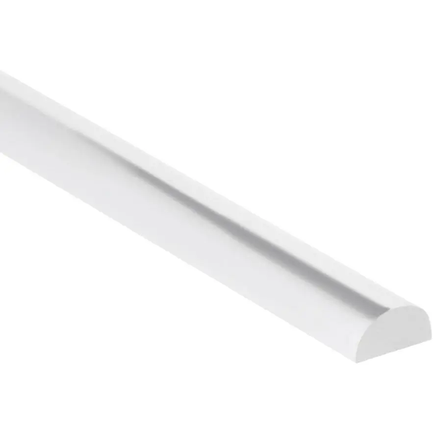 Transparent Acrylic Half-Round Shower Threshold - 1/2" W x 1/4" H x 39" L Peel-Stick Shower Dam, Bathroom Splash Guard