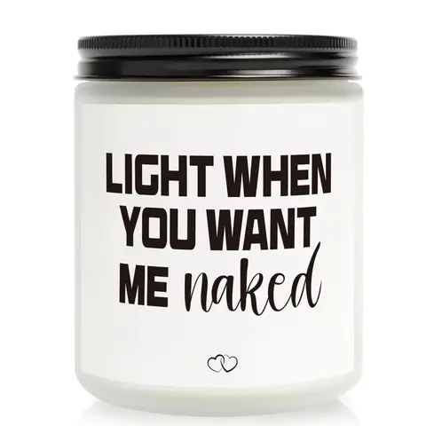 Gifts for Boyfriend Husband Men Couples, Romantic Christmas Gift Ideas for Boyfriend Him, Funny Anniversary Presents for Men Husband Couple Valentines Day, Handmade Lavender Scented Non Toxic Candle, Handcrafted Candle, Relaxing Pressure Candles