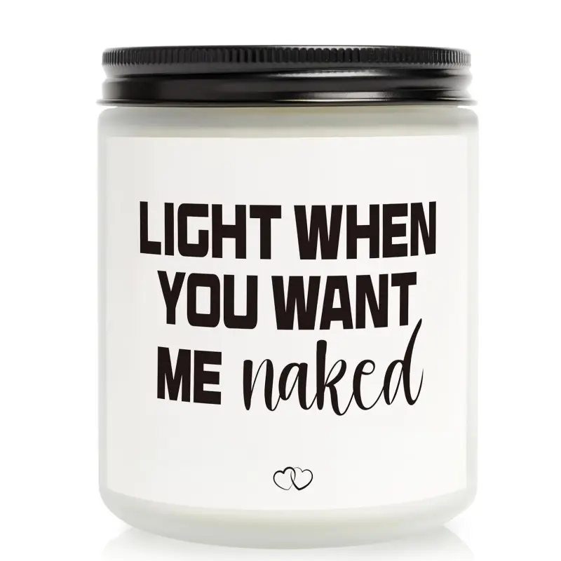 Gifts for Boyfriend Husband Men Couples, Romantic Christmas Gift Ideas for Boyfriend Him, Funny Anniversary Presents for Men Husband Couple Valentines Day, Handmade Lavender Scented Non Toxic Candle, Handcrafted Candle, Relaxing Pressure Candles