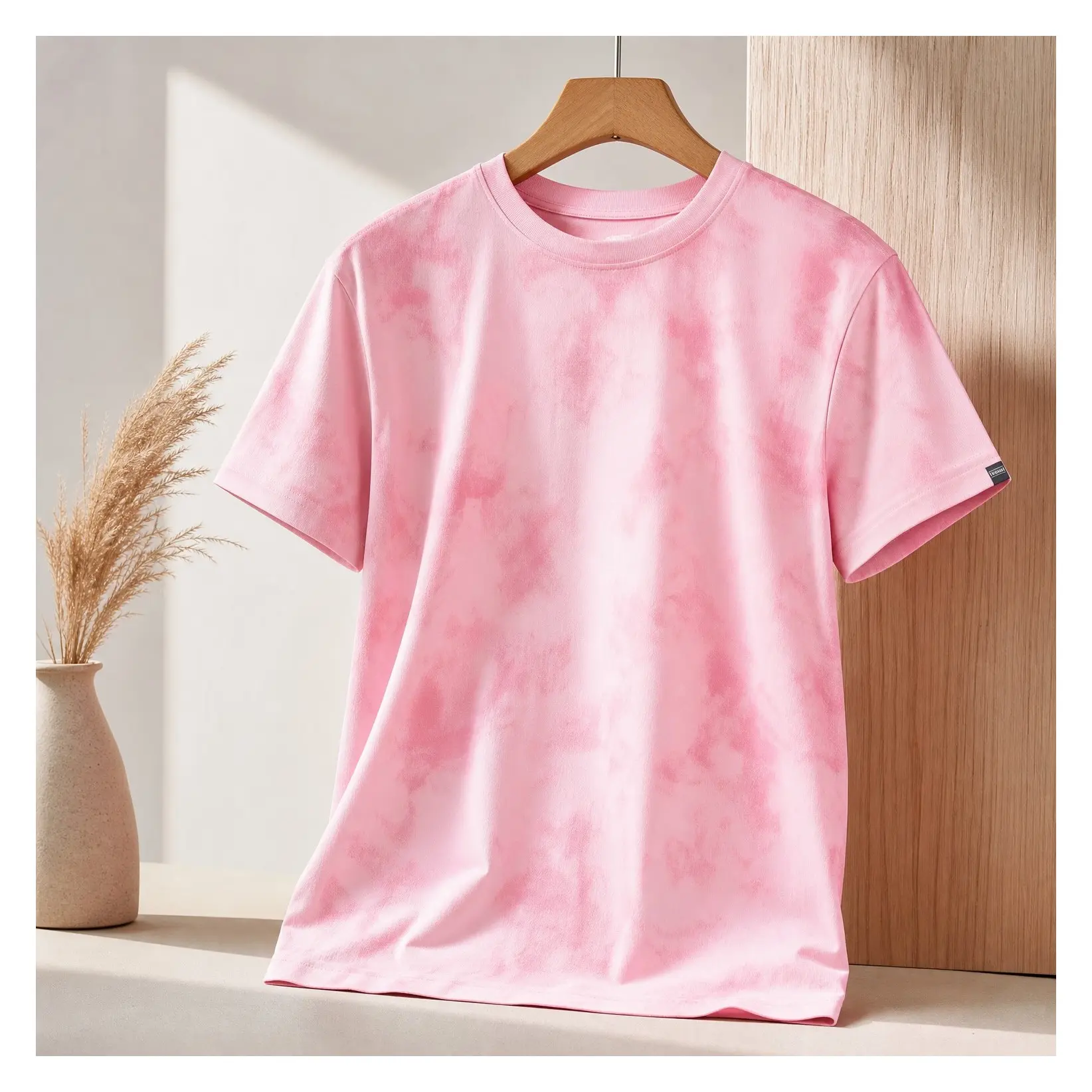 Men's Lightweight Short Sleeve Crew Neck T-Shirt - Fresh Fashion Hipster Tie-Dye PrintGift