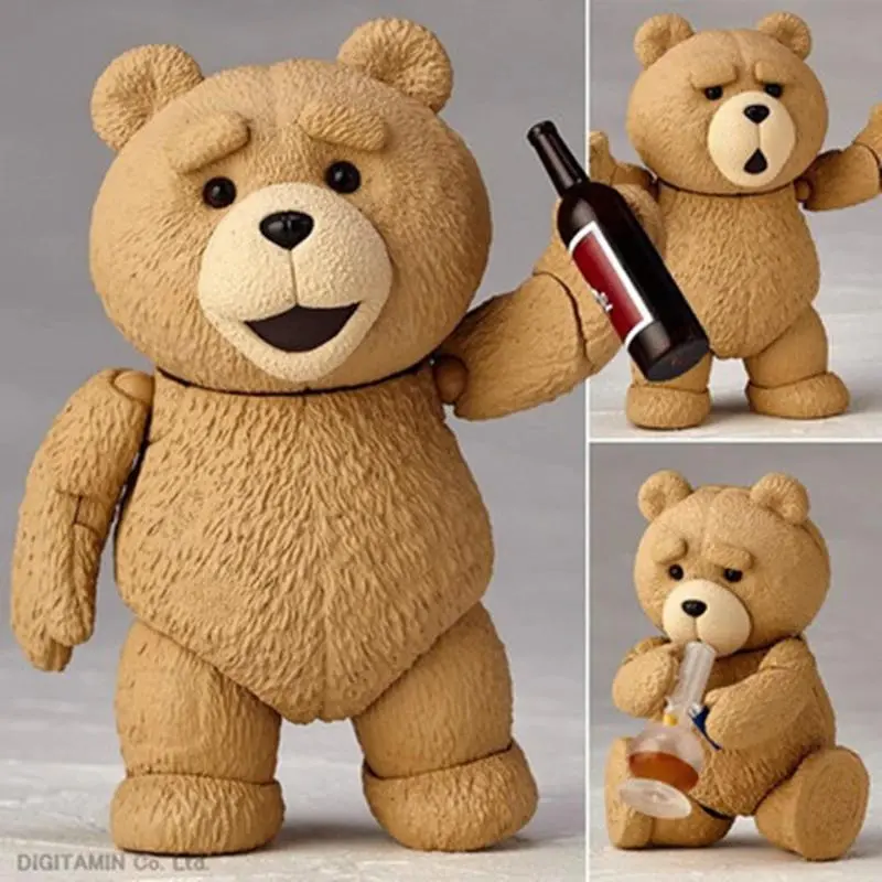 Detachable Ted Bear Dolls Car Dashboard Ornament Ted 2 Figure Car Decoration Accessories Auto Toy for ted movie Birthday Gift