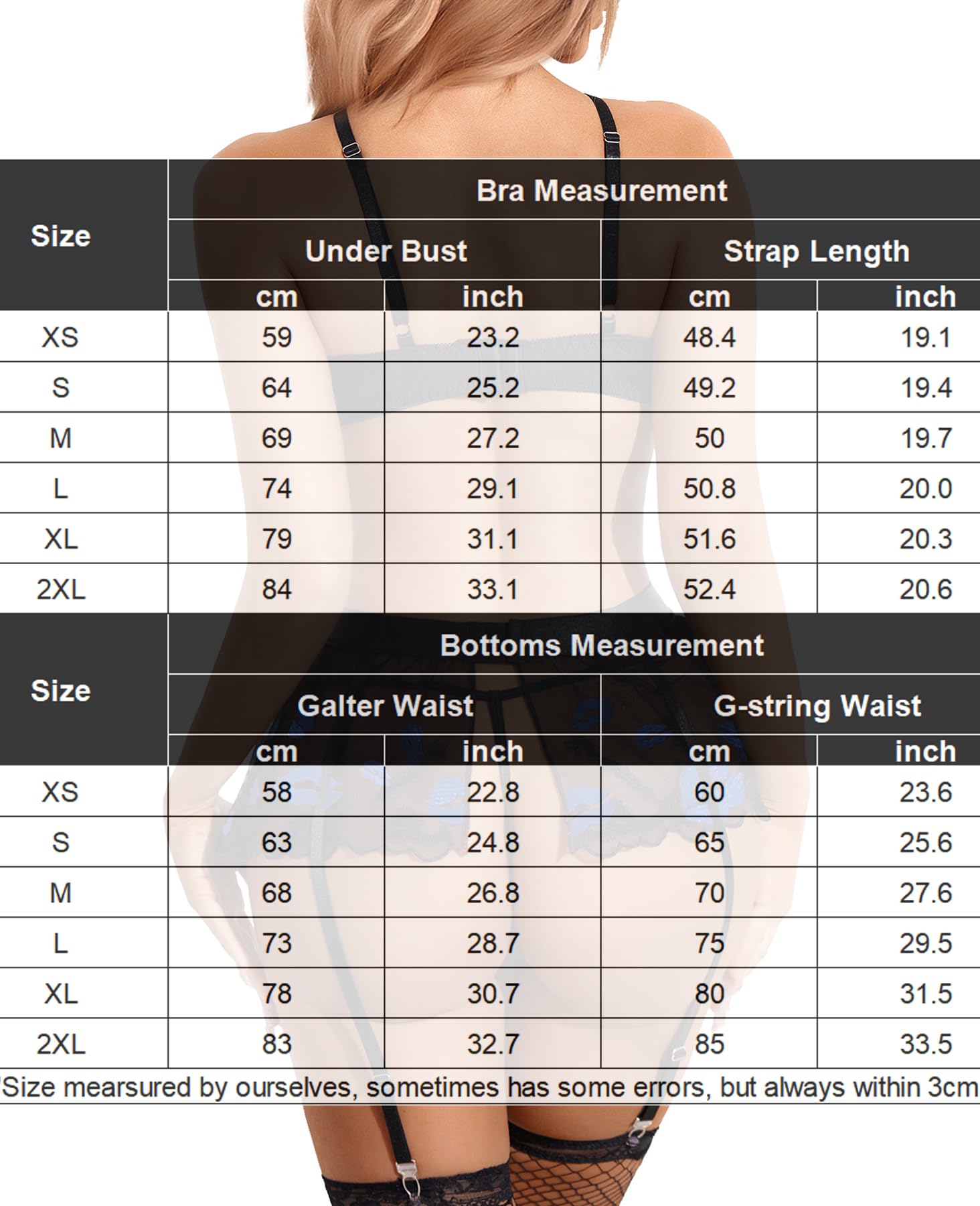 Avidlove Garter Lingerie Set for Women with Underwire 3 Piece Lace Lingerie Set Floral High Waisted Push Up Lingerie Set