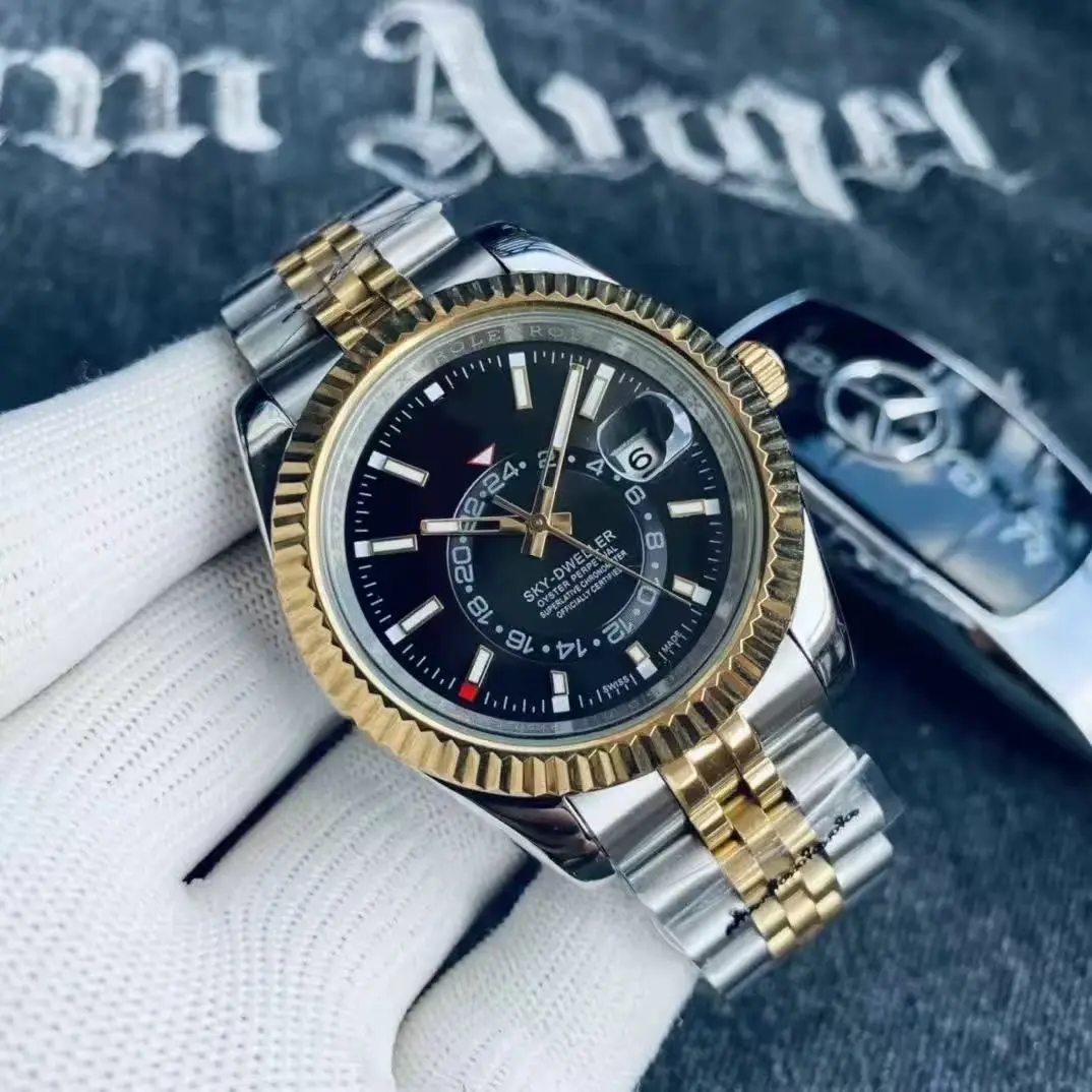 Men's Minimalist Round Automatic Mechanical Watch - Luminescent Dial, Stainless Steel Strap, Suitable for Business & Daily Wear