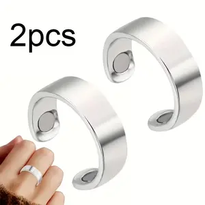 2pcs Finger Pressure Snoring Rings, Improve Sleep Quality, Battery-Free, Ergonomic Design, Comfortable Wear, Enhance Sleep Experience