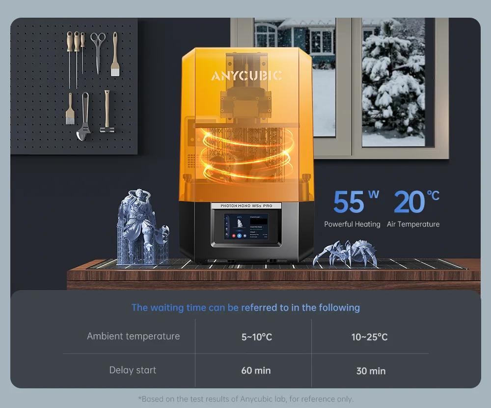 Photon Mono M5s Pro 14K Mono MSLA 3D Printer 10.1'' LCD Resin 3D Printer Speed Up to 150mm/h Print Size 223*127*200mm