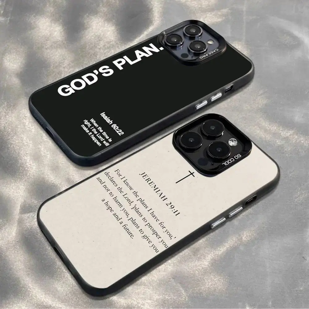 Personalized Bible Print Phone Case for iPhone 11-17 Pro Max/Plus & Samsung Galaxy S23-S25, Black Matte, Shockproof Protective Multi-Model Cover for iPhone & Galaxy