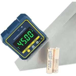 Digital Angle Gauge  Protractor Inclinometer Level Angle Finder Angle Cube Level Box with  Base and Backlight