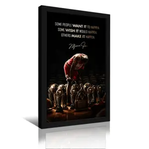 Michael Jordan GOAT Poster, Basketball Legend Wall Art, Sports Icon Print for Game Room, Office, or Gym, Motivational Decor for Athletes