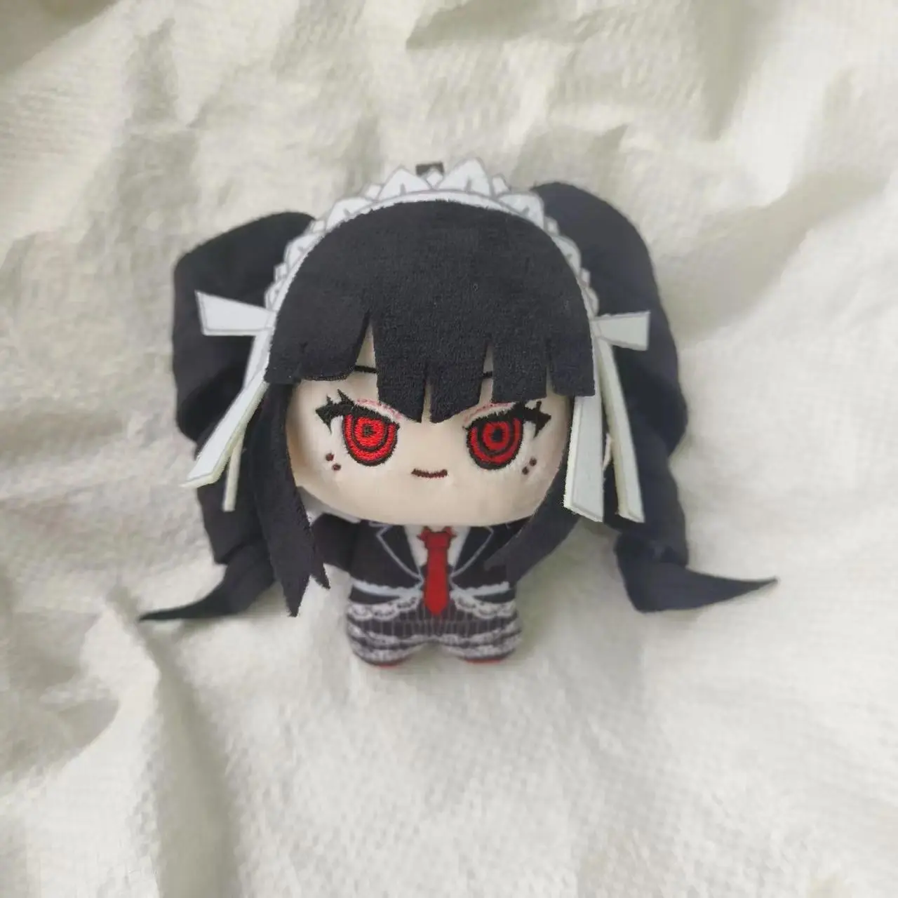 10cm Celestia Ludenberg Cotton Plush Doll, Anime Cosplay Toy with Keychain Pendant, Yasuhiro Taeko Themed Birthday Christmas Gift