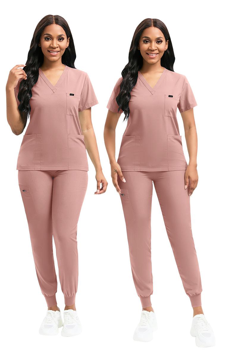 2025  Nurse Scrub Uniform Set Pet Clinic Nurse Workwear Unisex Scrub Suit Nursing Scrub Women Uniform Multi-color Workwear Men