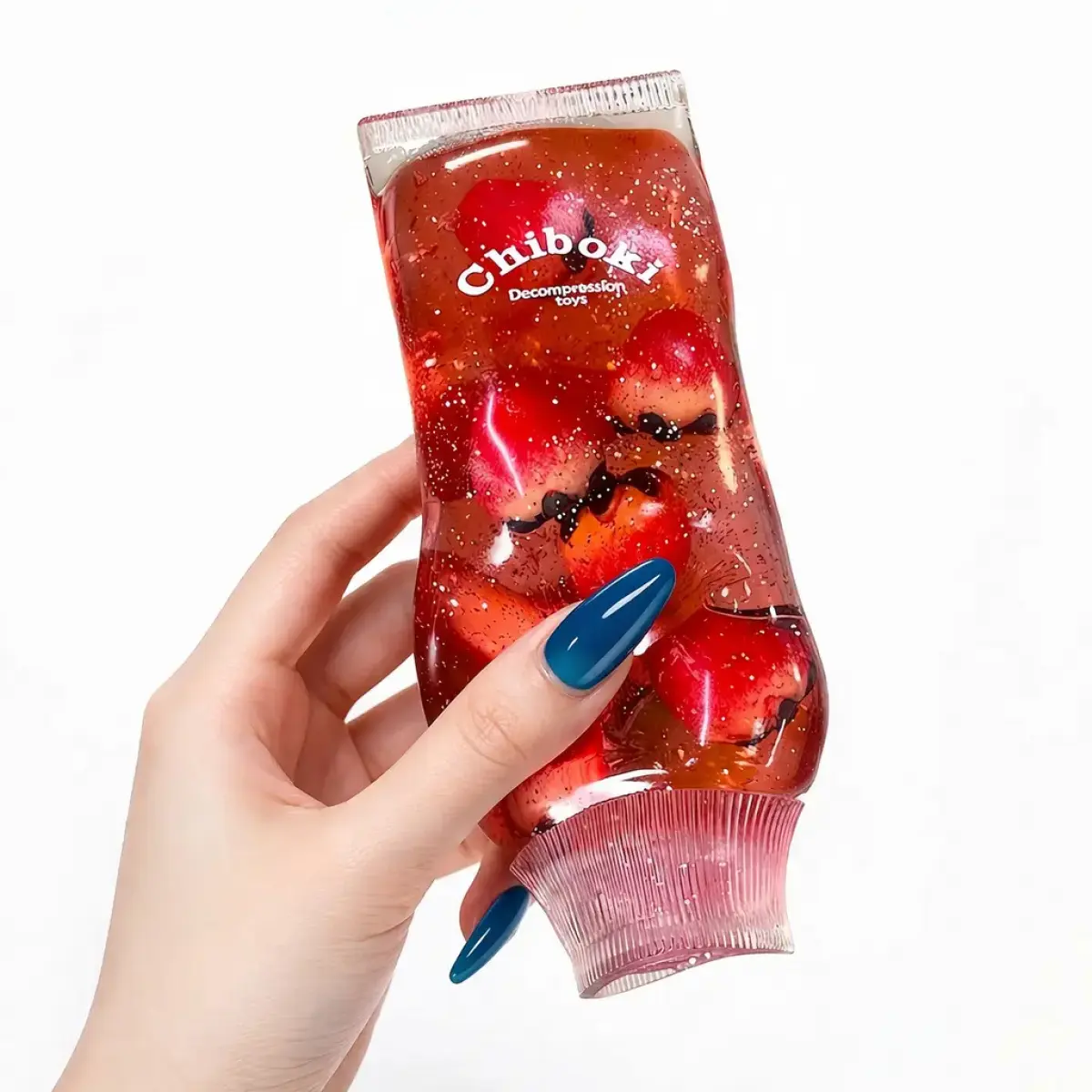 Chiboki Toothpaste Squishy Jam Tube Toothpasete Squishy - Stress-relief Squishy -Strawberry Toothpasete Squishy - Moldable Non-Rebound texture, Desktop Ornament for Adults, Portable Office Decompression Decor, Ideal Party Favor & Holiday Gift