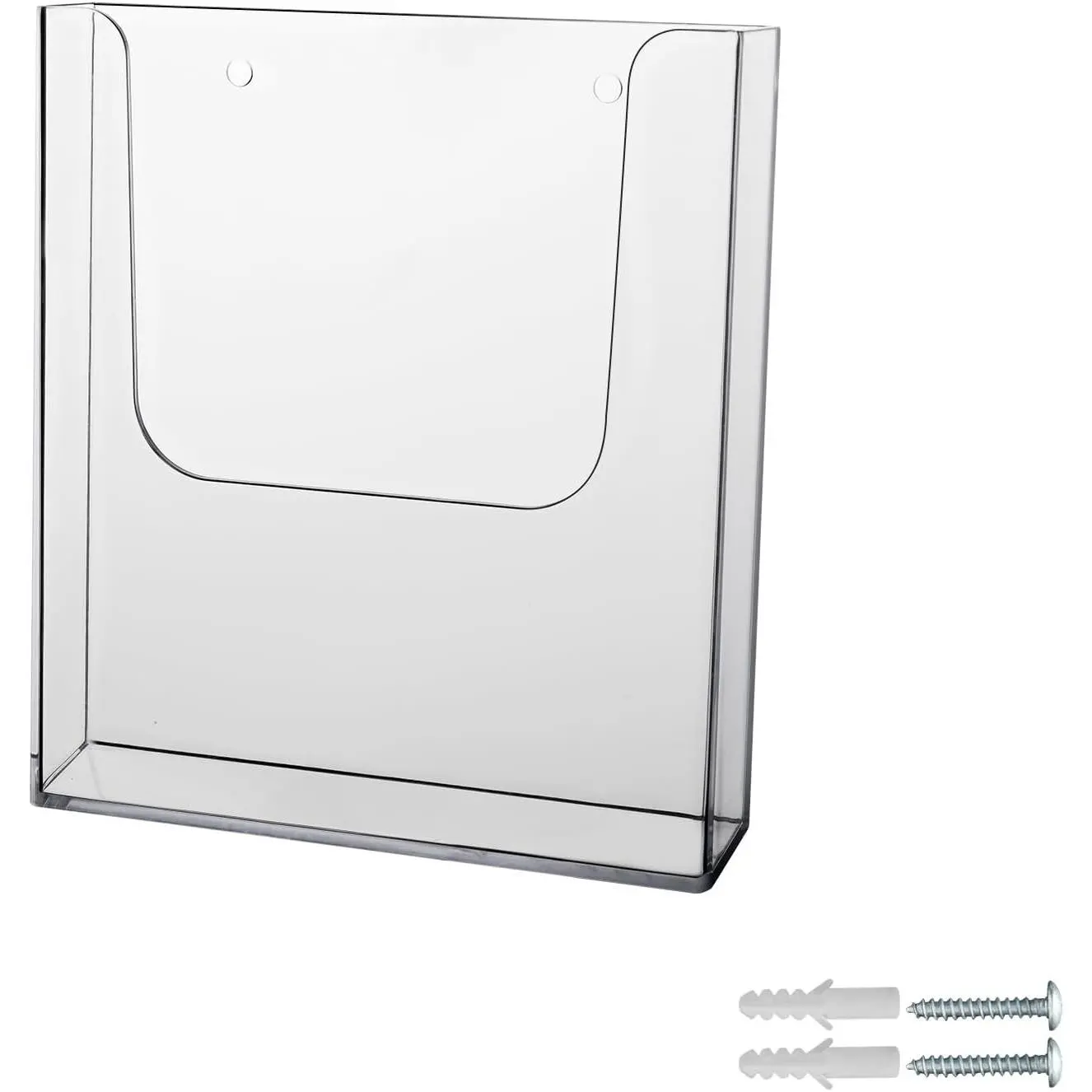 Acrylic Brochure Holder, 1 Packs 8 x 11.5 Inches Brochure Holder Wall Mount Flyer Holder Clear Literature Holders Magazine Holder,Mail Holder For Wall