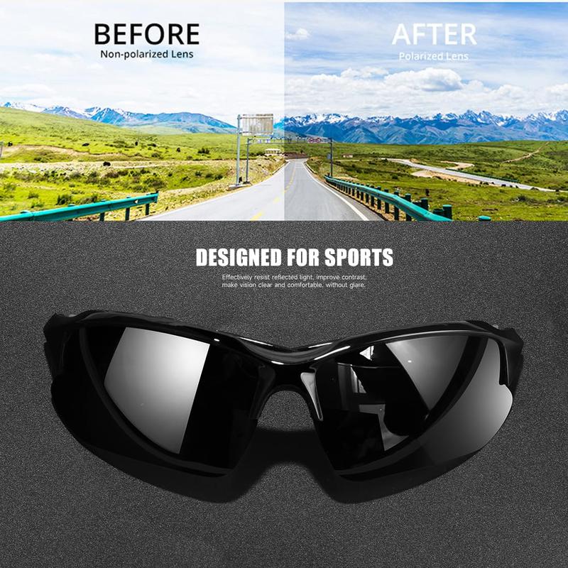 4-Pack Polarized Sports Glasses for Men and Women, Windproof Outdoor Eyewear for Baseball, Running, Fishing, Golf, Driving LED Glowing Pumpkin Skull Party Rings The Way of Water Cosplay Bodysuit