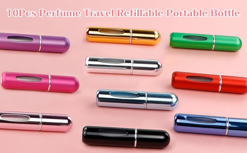 SICANDAENHK Never leave your favorite scent behind!These 5ml mini perfume bottles are refillable, leakproof, and come in 10 bright colors-ideal for travel and on-the-go use💫