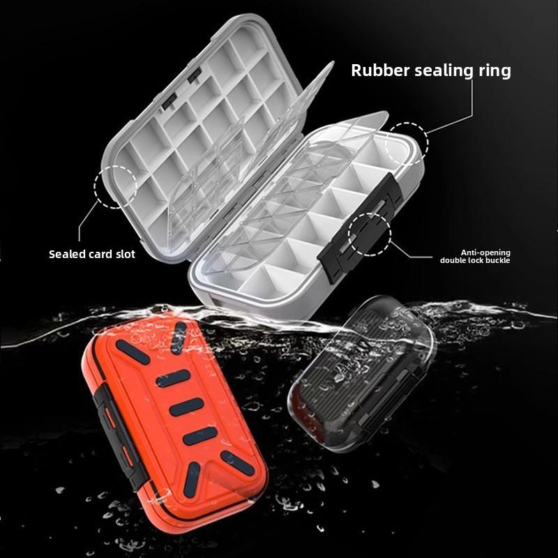 Fishing Accessories Box Storage Tool Box Fishing Tackle Soft Bait Hook Storage Box Fishing Tackle Accessories Box Lead and Leather Box stuff