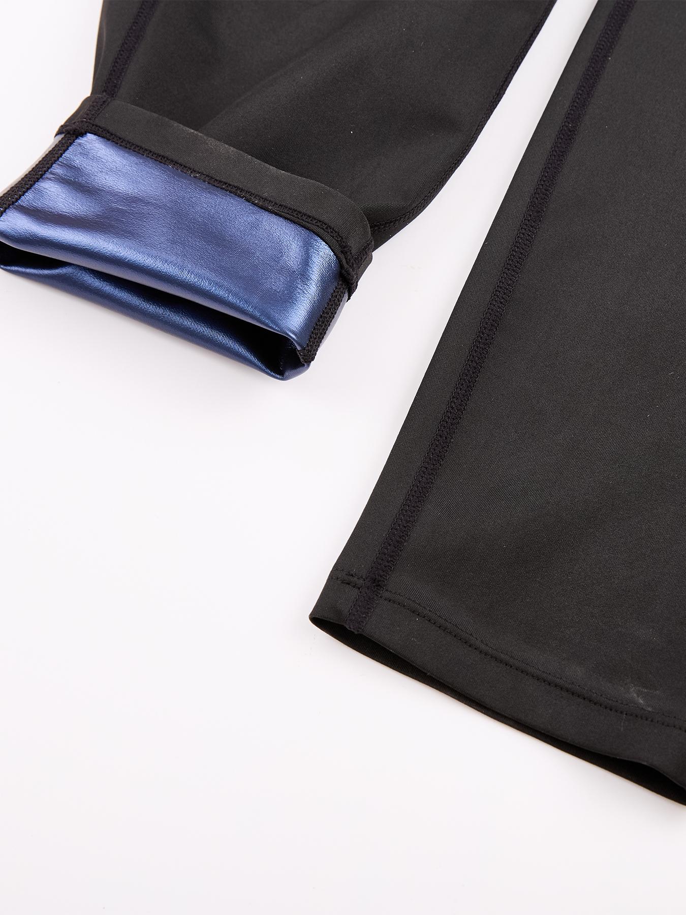 Women's Solid Zip Up Sauna Sports Jumpsuit, Sporty Long Sleeve Square Neck Jumpsuit for Yoga Gym Workout, Ladies Sportswear Stretchable Activewear for All Seasons, Gym Workout Clothes